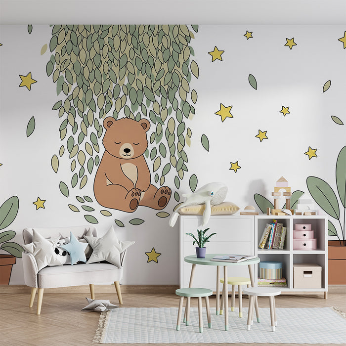 Børneværelse tapet | Vores sovende under stjernerne