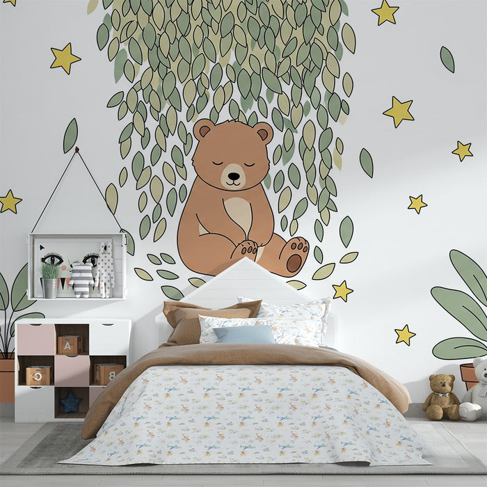 Børneværelse tapet | Vores sovende under stjernerne