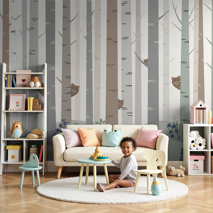 Barntapet | Busiga björnar gömda bland träden