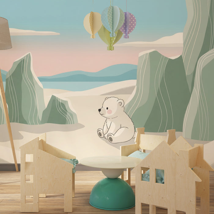 Barntapet | Isbjörn i en fridfull miljö