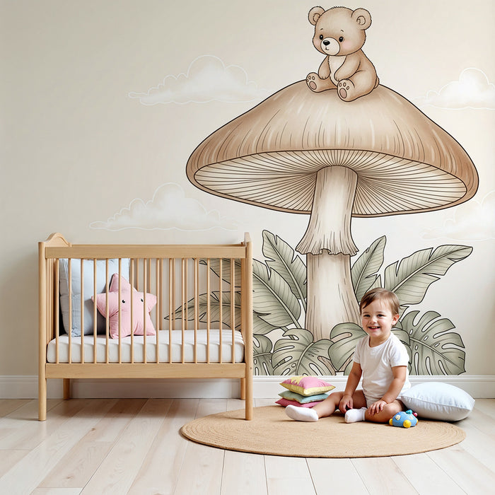 Papel de parede quarto bebê | Мечка на магическа гъба