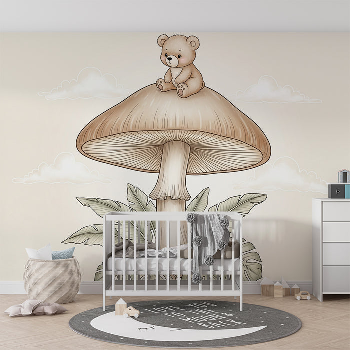 Papel de parede quarto bebê | Мечка на магическа гъба