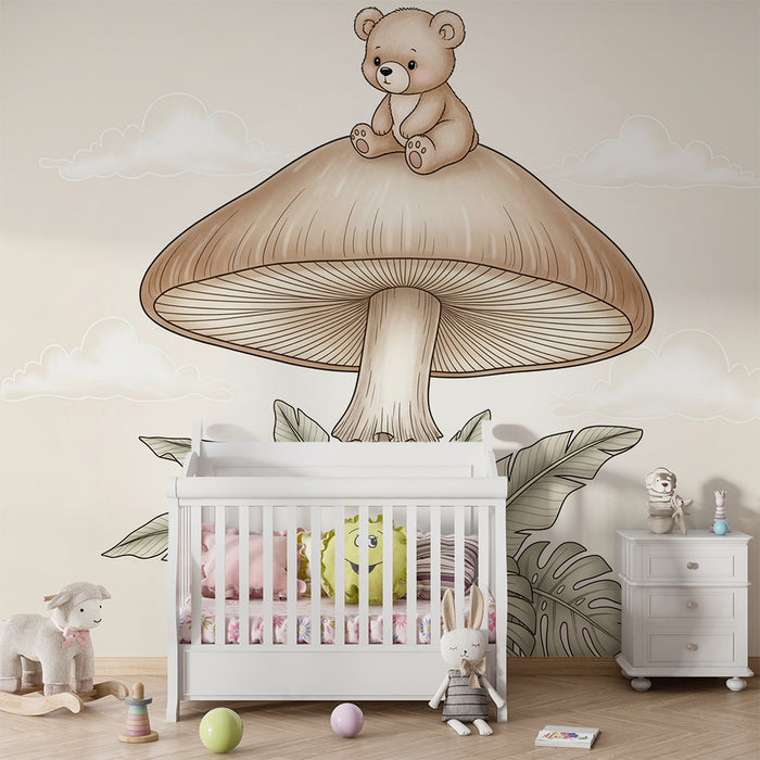 Papel de parede quarto bebê | Мечка на магическа гъба