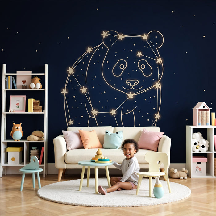 Barntapet | Stjärnpanda i natten