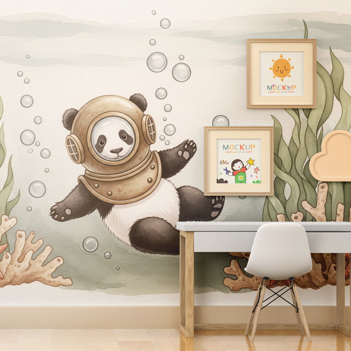 Paberi tapeet beebi tuba | Panda allvee uurija