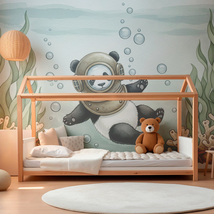 Paberi tapeet beebi tuba | Panda allvee uurija
