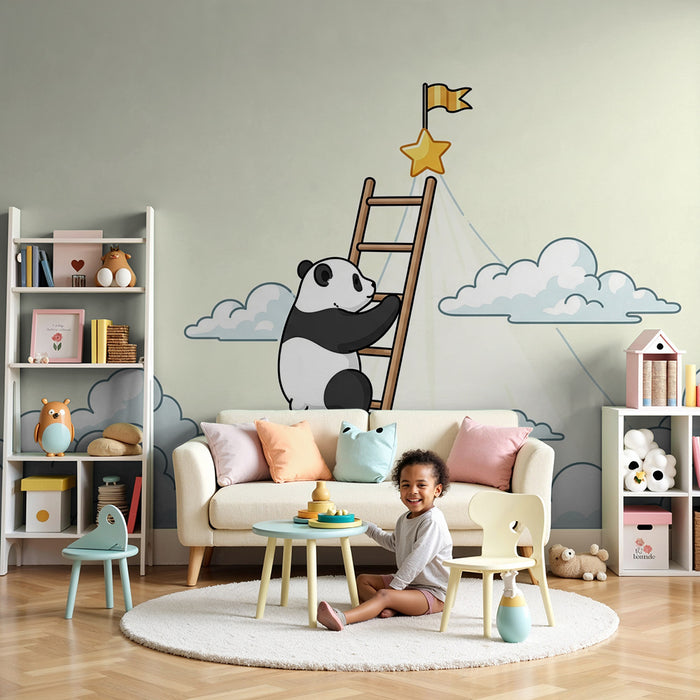 Beebitoapapüür – roniv panda tähtede pohi pilvis taevas