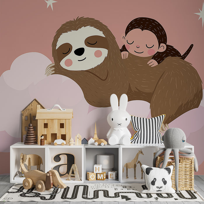 Barntapet | Lata och sovande barn på en stjärnig moln