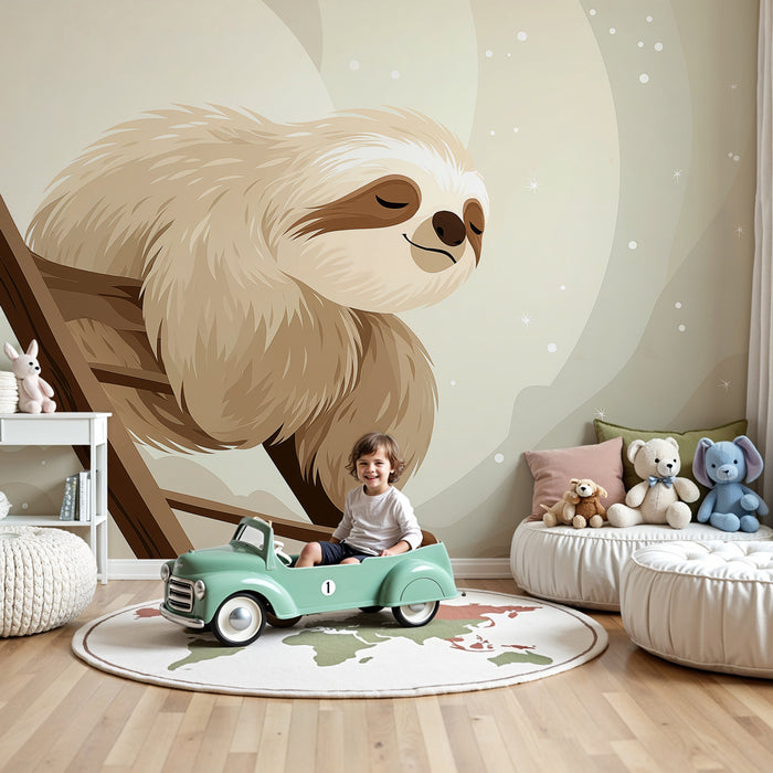 Tapet barnerom | Rolig dov og beroligende landskap