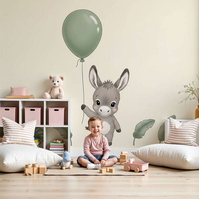 Paberi tapeet beebitoa | Õnnelik eesel väikese palliga