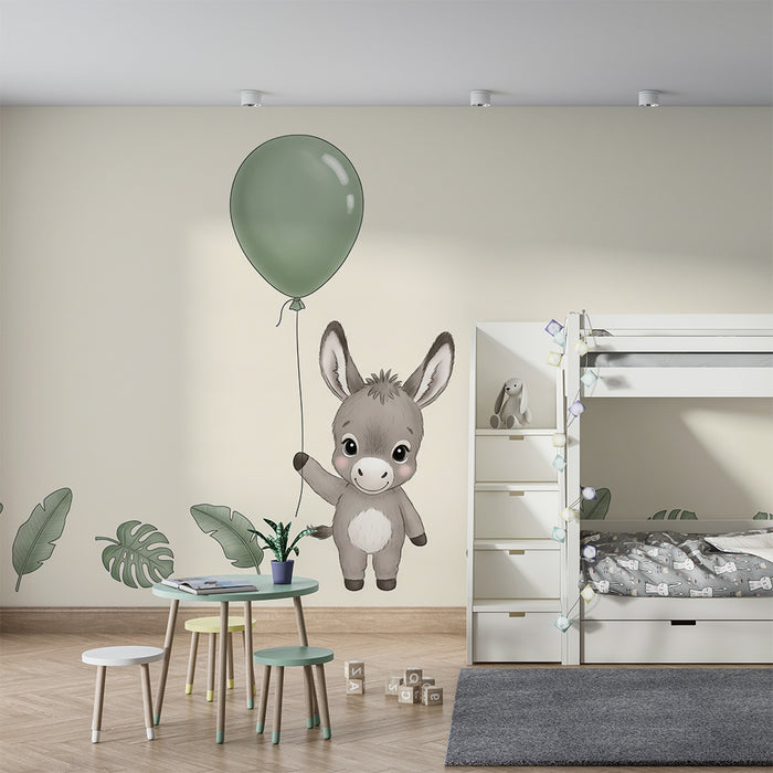 Paberi tapeet beebitoa | Õnnelik eesel väikese palliga