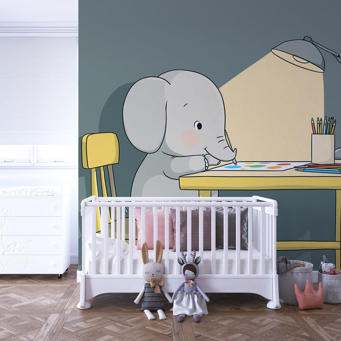 Paberi tapeet beebi tuba | Väike kunstnik elevandipoeg