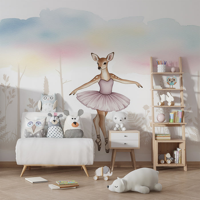 Papel de parede quarto bebê | Малка танцьорка елен в омагьосан свят