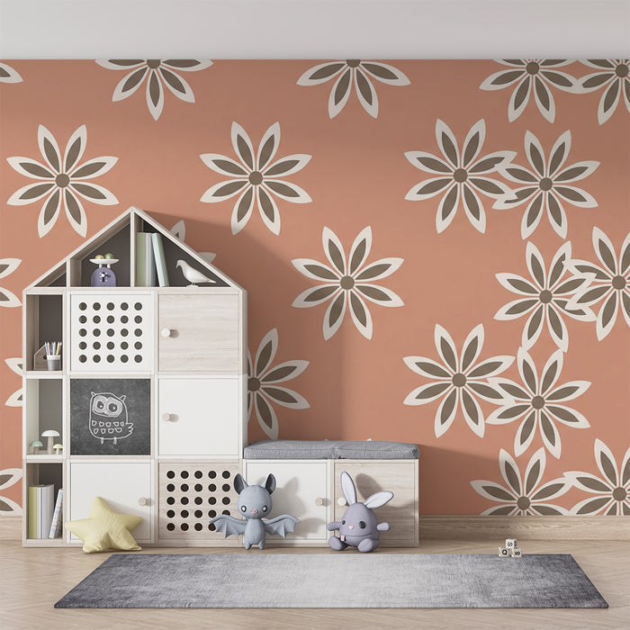 Tapet za bebe sobu | Male cvjetove s oštrim laticama