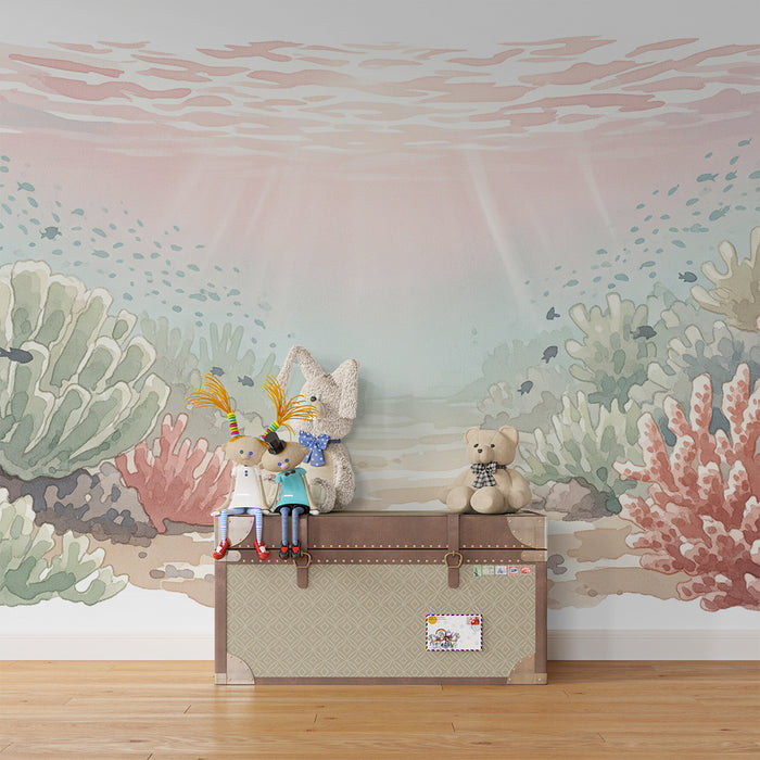 Babykamer behang | Magische onderwaterduik