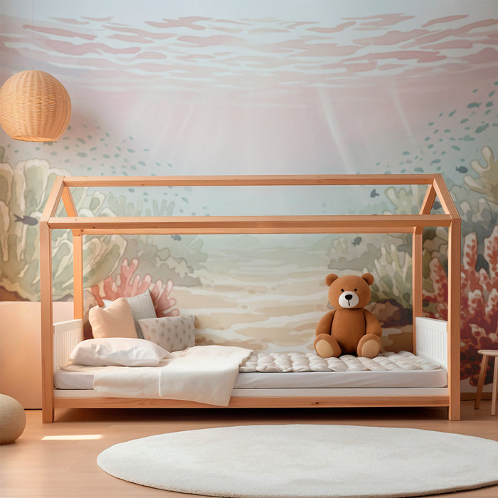 Babykamer behang | Magische onderwaterduik