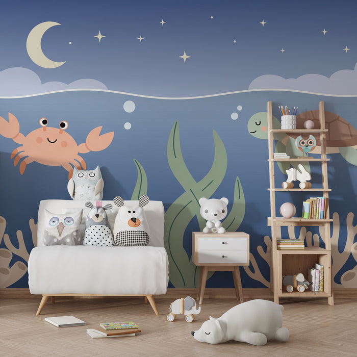 Papel de parede quarto bebê | Podmornice s hlapcem in želvo