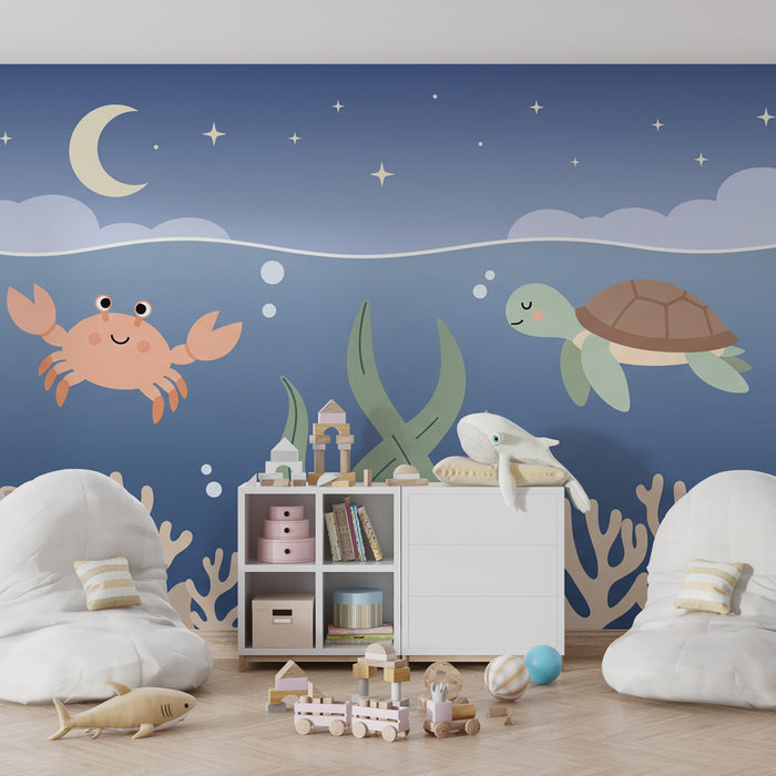 Papel de parede quarto bebê | Podmornice s hlapcem in želvo