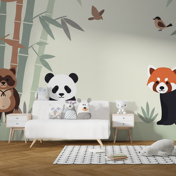 Kids room wallpaper | Asijský lesní zvěř
