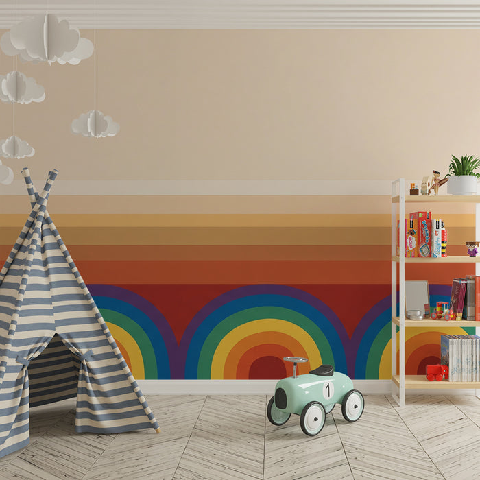 Papel de parede criança | Curcubeie colorate și degradeuri calde