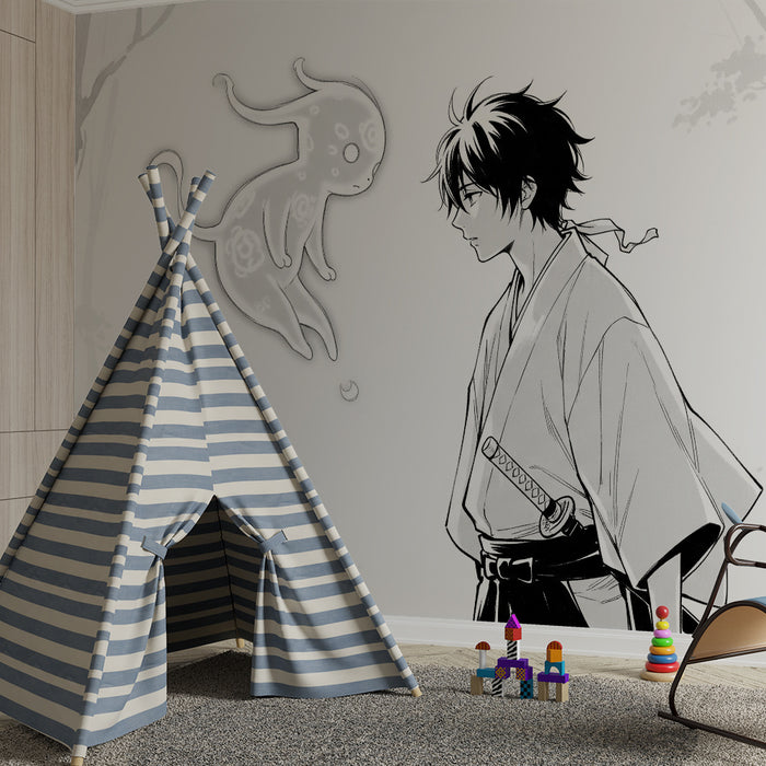 Papier peint chambre enfant | Aventure mystique avec un esprit espiègle