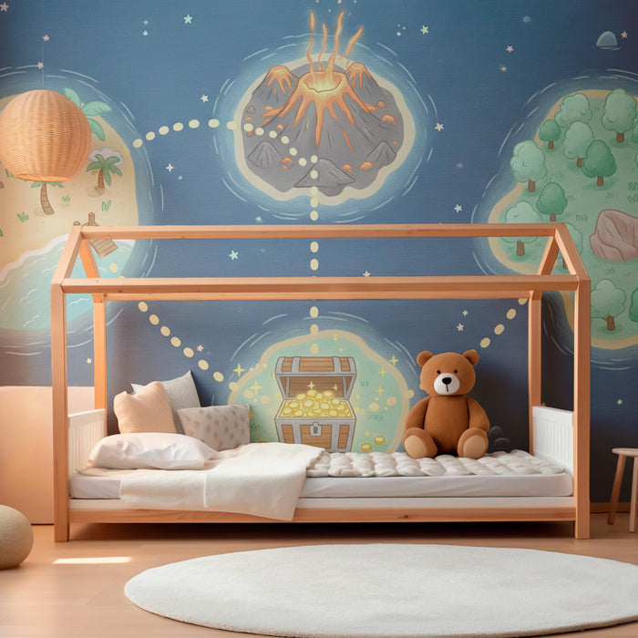 Papel pintado infantil | Aventura en la isla del tesoro