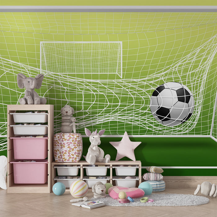 Fotballtapet for barnesover | Mål med ball i full aksjon