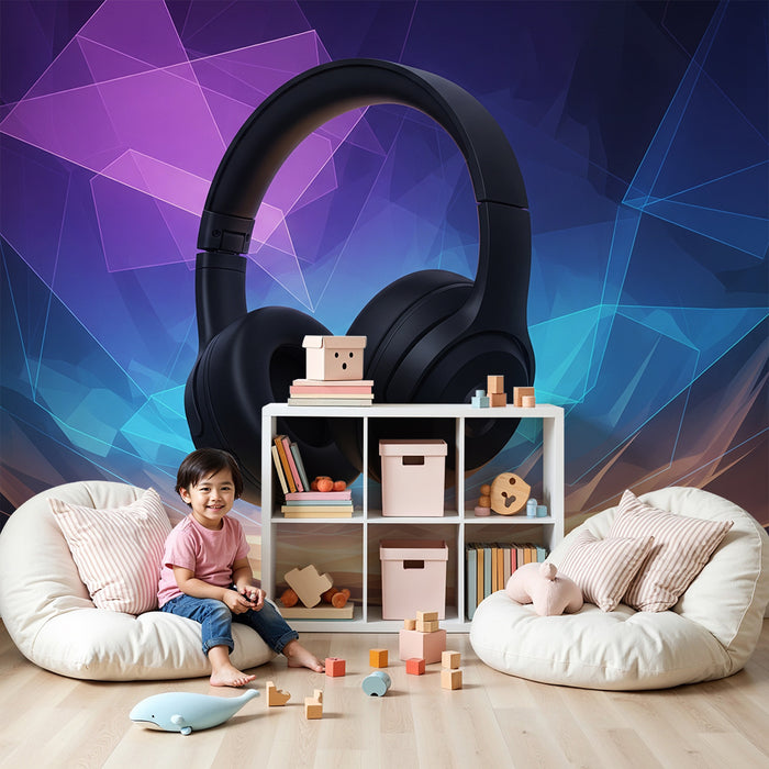 Papel pintado infantil | Auriculares inalámbricos con diseño moderno y elegante