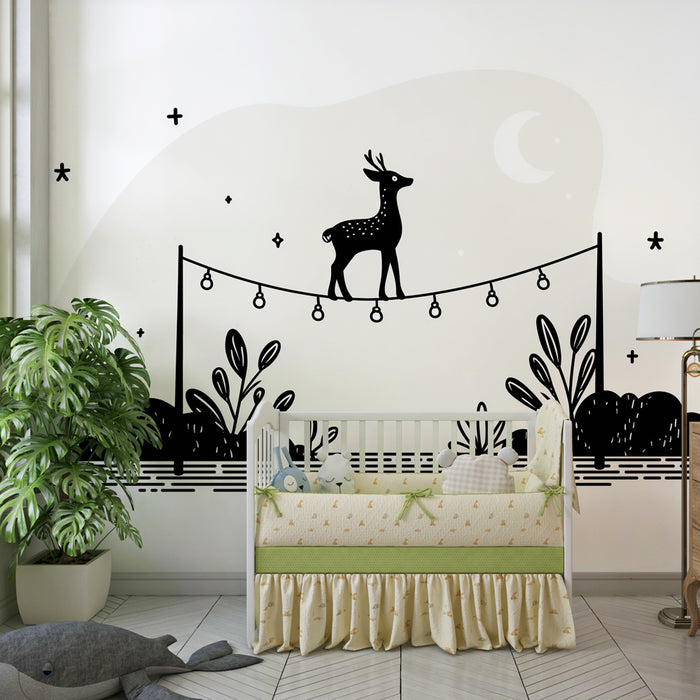 Barntapet | Elegant hjort under stjärnorna