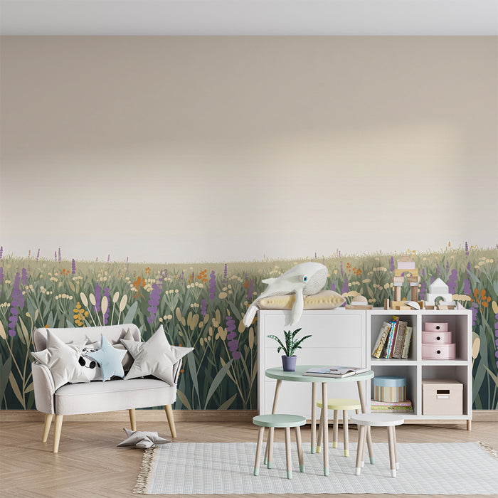 Barntapet | Färgglada och lugnande blomsterängar
