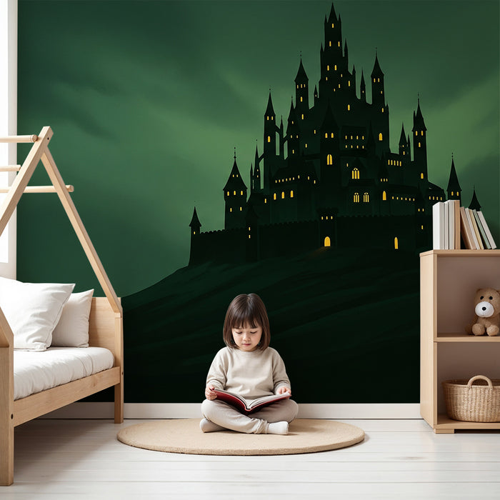 Papel de parede criança | Castel misterios sub un cer nocturn