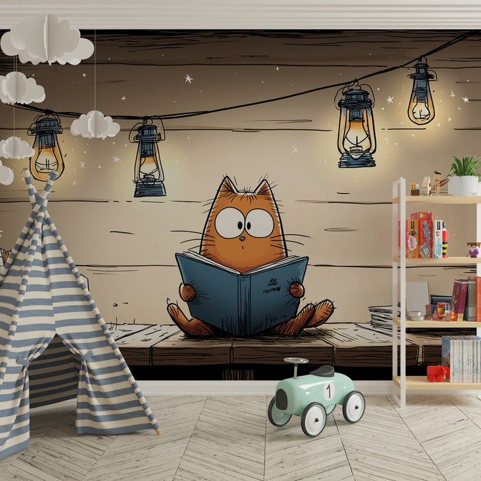 Barntapet | Nyfiken kattunge och äventyrsstänk