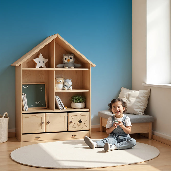 Kinderkamer behang | Rustgevende blauwe degradatie van de lucht