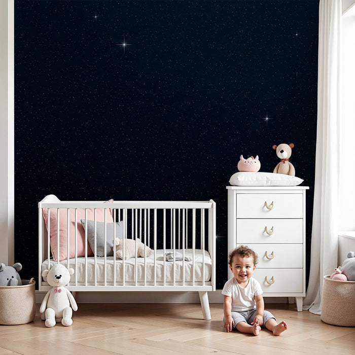 Papel pintado infantil | Cielo estrellado con multitud de estrellas brillantes