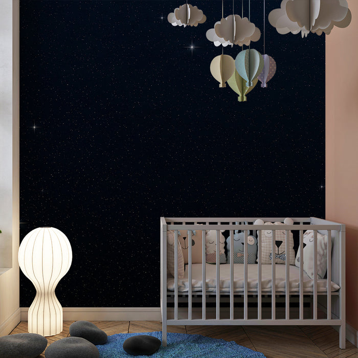 Papel pintado infantil | Cielo estrellado con multitud de estrellas brillantes