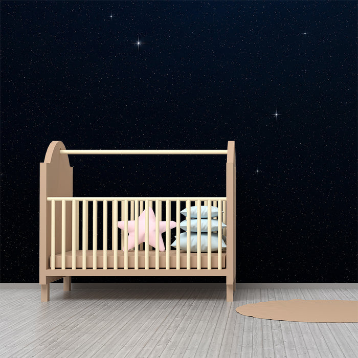 Papel pintado infantil | Cielo estrellado con multitud de estrellas brillantes