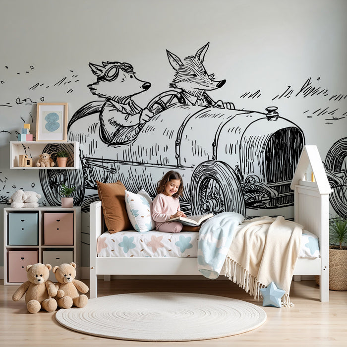 Barntapet | Glatt kurs med djur i bil