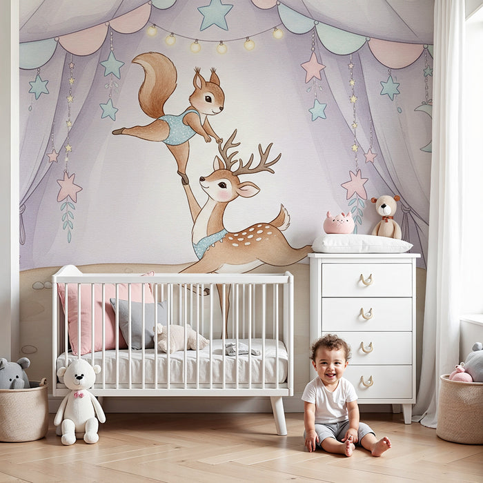 Gyerekszoba tapéta | Táncosok a sátor alatt