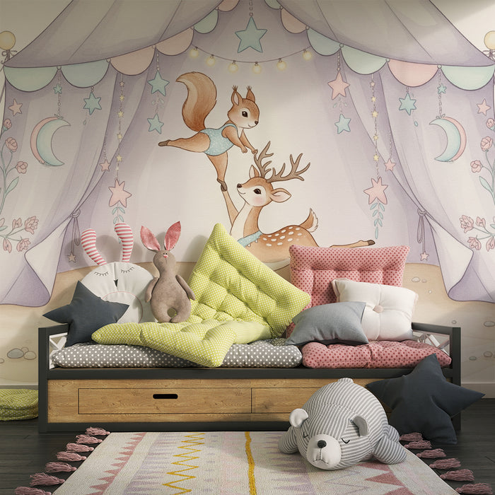 Gyerekszoba tapéta | Táncosok a sátor alatt