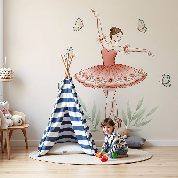 Tapety dla dzieci | Baletnica i motyle