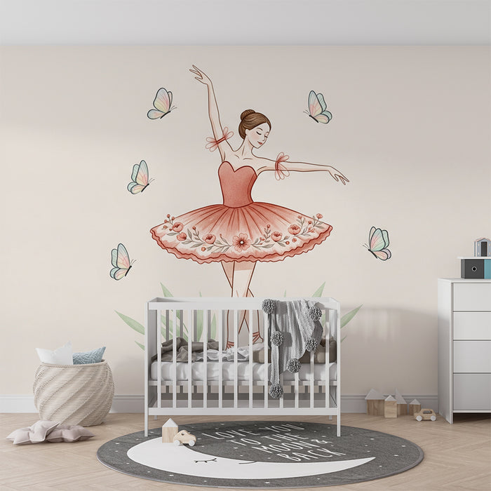 Tapety dla dzieci | Baletnica i motyle