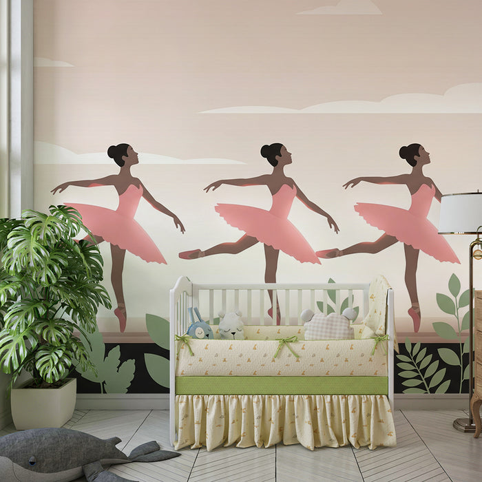 Barntapet | Balettdansare i rosa