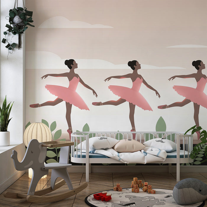 Barntapet | Balettdansare i rosa
