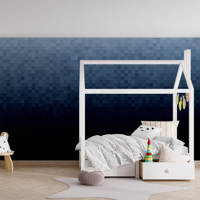 Behang kinderkamer | Rustig nachtblauw verloop