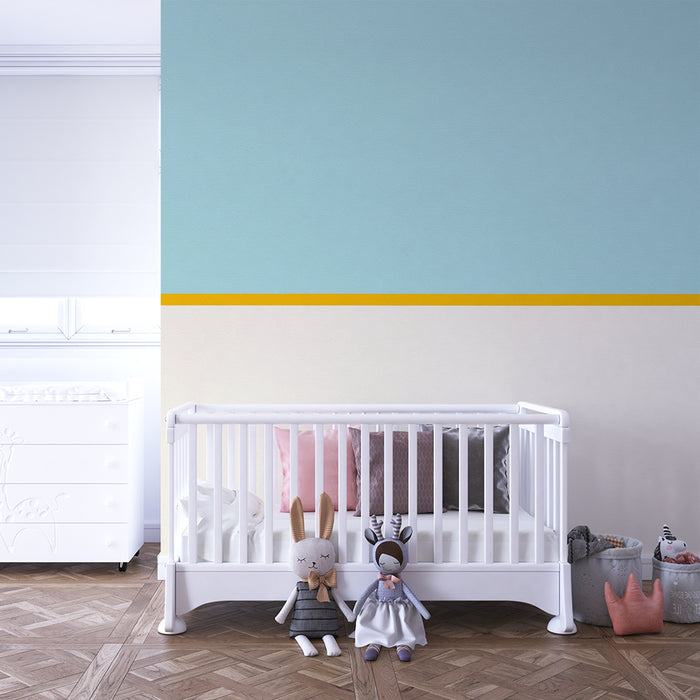 Tapet copii | Design minimalist cu benzi de culori relaxante