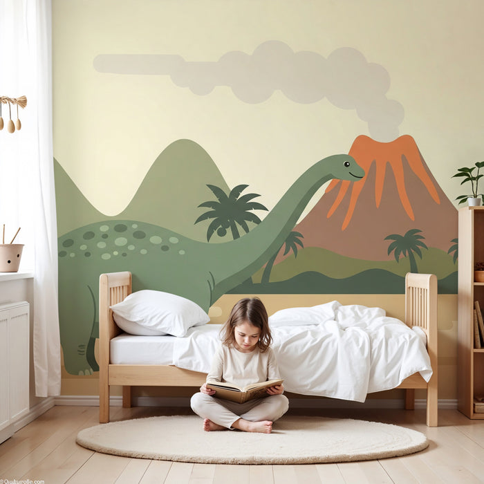 Kids room wallpaper | Dino ja eelajaloolised maastikud