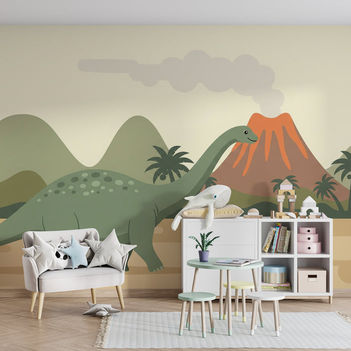 Kids room wallpaper | Dino ja eelajaloolised maastikud