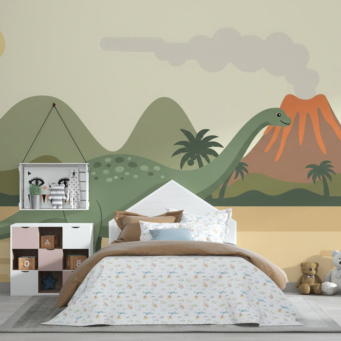 Kids room wallpaper | Dino ja eelajaloolised maastikud