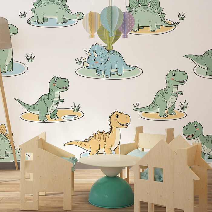 Barntapet | Roliga dinosaurier i en lekfull miljö