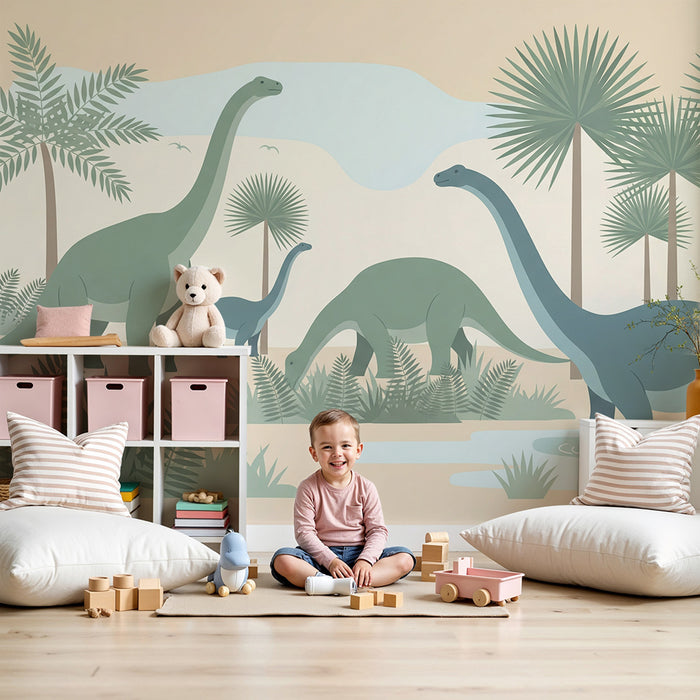 Barntapet | Majestätisk dinosaurie i en förhistorisk miljö